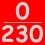 0 ростовая группа - 230 мм