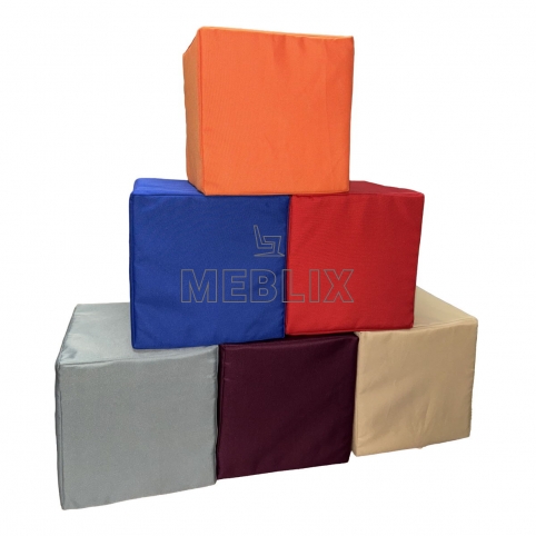 Комплект бескаркасных кубиков мягких 30x30 см, 6 шт.