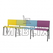Скамейки в защитное сооружение Алиса Микс 2, 2000 мм